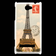Coque HTC Windows Phone 8S Vintage Tour Eiffel carte postale