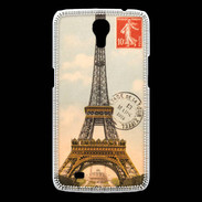 Coque Samsung Galaxy Mega Vintage Tour Eiffel carte postale