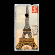 Coque Nokia Lumia 520 Vintage Tour Eiffel carte postale
