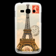 Coque Samsung Galaxy Ace3 Vintage Tour Eiffel carte postale
