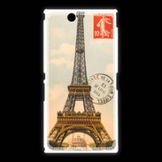 Coque Sony Xpéria Z Ultra Vintage Tour Eiffel carte postale