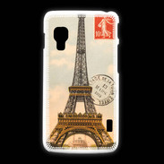 Coque LG L5 2 Vintage Tour Eiffel carte postale