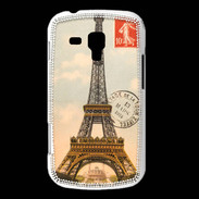 Coque Samsung Galaxy Trend Vintage Tour Eiffel carte postale