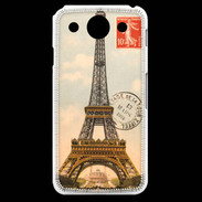Coque LG G Pro Vintage Tour Eiffel carte postale