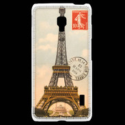 Coque LG F6 Vintage Tour Eiffel carte postale