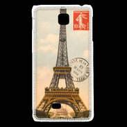 Coque LG F5 Vintage Tour Eiffel carte postale