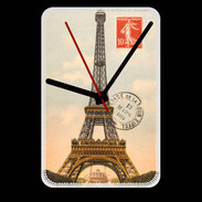 Grande pendule murale Vintage Tour Eiffel carte postale