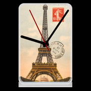 Pendule de bureau Vintage Tour Eiffel carte postale