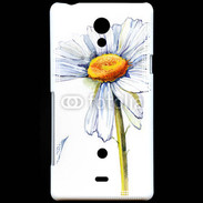 Coque Sony Xperia T Fleurs en peinture 550
