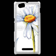 Coque Sony Xperia M Fleurs en peinture 550