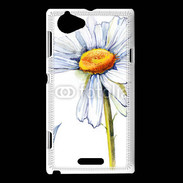 Coque Sony Xperia L Fleurs en peinture 550