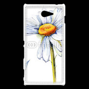 Coque Sony Xperia M2 Fleurs en peinture 550