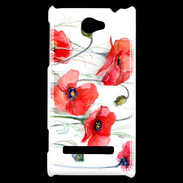 Coque HTC Windows Phone 8S Fleurs en peinture 250