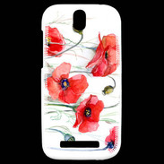 Coque HTC One SV Fleurs en peinture 250