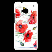 Coque HTC One Fleurs en peinture 250