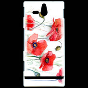 Coque Sony Xperia U Fleurs en peinture 250