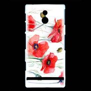 Coque Sony Xperia P Fleurs en peinture 250