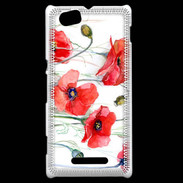Coque Sony Xperia M Fleurs en peinture 250