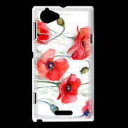 Coque Sony Xperia L Fleurs en peinture 250