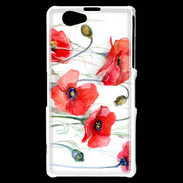 Coque Sony Xperia Z1 Compact Fleurs en peinture 250