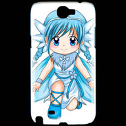 Coque Samsung Galaxy Note 2 Chibi style illustration of a Super Heroine
