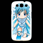 Coque Samsung Galaxy S3 Chibi style illustration of a Super Heroine