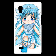 Coque LG Optimus L9 Chibi style illustration of a Super Heroine