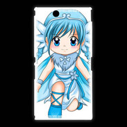 Coque Sony Xpéria Z Ultra Chibi style illustration of a Super Heroine