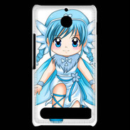 Coque Sony Xperia E1 Chibi style illustration of a Super Heroine