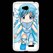 Coque LG L70 Chibi style illustration of a Super Heroine