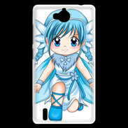 Coque Huawei Ascend G740 Chibi style illustration of a Super Heroine