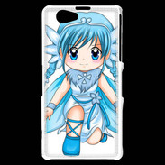 Coque Sony Xperia Z1 Compact Chibi style illustration of a Super Heroine