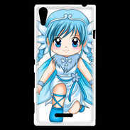 Coque Sony Xperia T3 Chibi style illustration of a Super Heroine