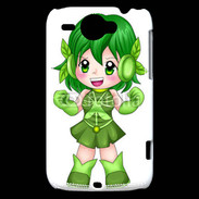 Coque HTC Wildfire G8 Chibi style illustration of a super-heroine 26