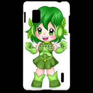 Coque LG Optimus G Chibi style illustration of a super-heroine 26