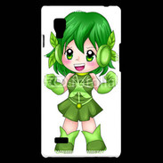 Coque LG Optimus L9 Chibi style illustration of a super-heroine 26