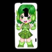 Coque HTC One Max Chibi style illustration of a super-heroine 26