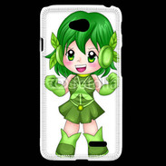 Coque LG L70 Chibi style illustration of a super-heroine 26