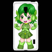 Coque LG F6 Chibi style illustration of a super-heroine 26