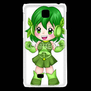 Coque LG F5 Chibi style illustration of a super-heroine 26