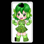 Coque Huawei Ascend G740 Chibi style illustration of a super-heroine 26