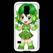 Coque Samsung Galaxy S5 Mini Chibi style illustration of a super-heroine 26