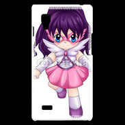 Coque LG Optimus L9 Chibi style illustration of a super-heroine 25