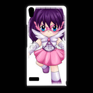 Coque Huawei Ascend P6 Chibi style illustration of a super-heroine 25