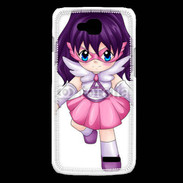 Coque LG L90 Chibi style illustration of a super-heroine 25