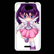 Coque HTC Desire 516 Chibi style illustration of a super-heroine 25