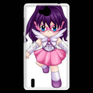 Coque Huawei Ascend G740 Chibi style illustration of a super-heroine 25