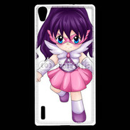 Coque Huawei Ascend P7 Chibi style illustration of a super-heroine 25