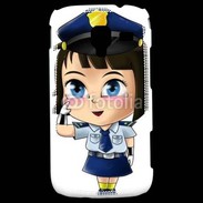 Coque Samsung Galaxy Ace 2 Cute cartoon illustration of a policewoman