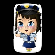 Coque Blackberry Curve 9320 Cute cartoon illustration of a policewoman